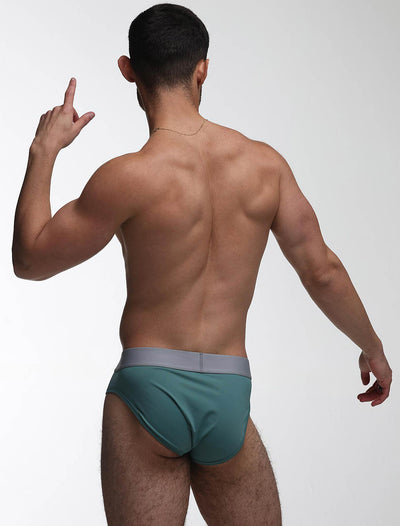 Mesh Panel Briefs - Riviera Teal - boxmenswear - {{variant_title}}