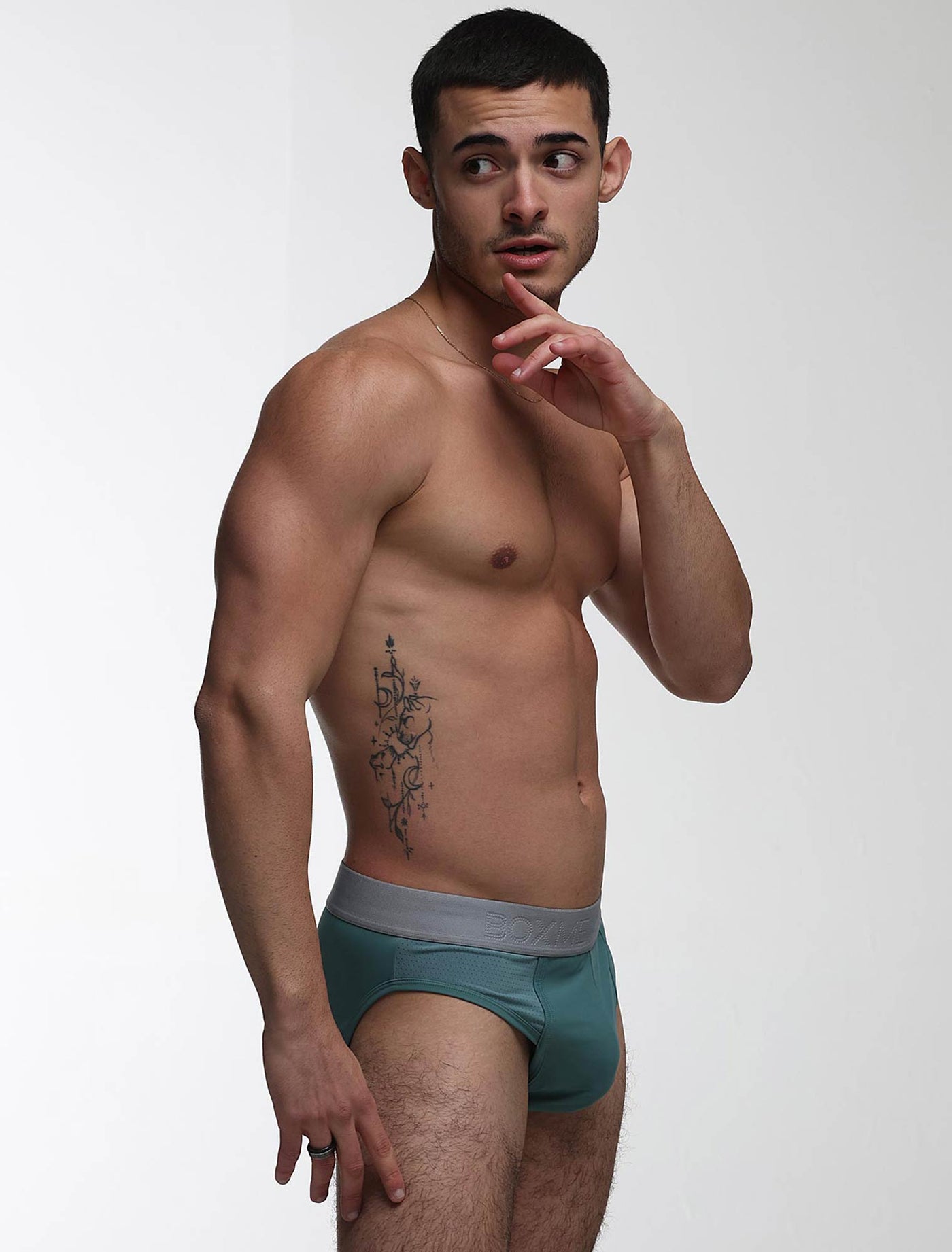 Mesh Panel Briefs - Riviera Teal - boxmenswear - {{variant_title}}