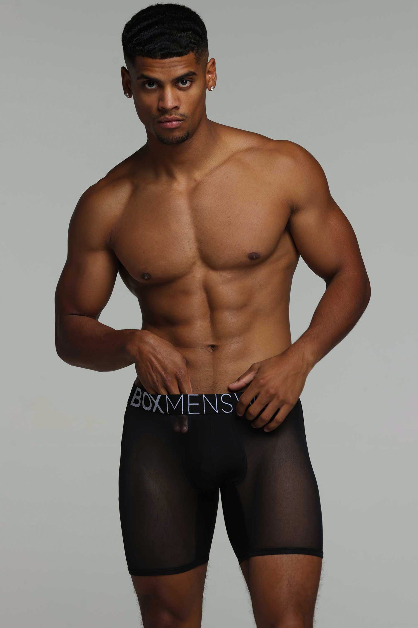 King Fit Mesh Panel - Transparent Crotch: Black - boxmenswear - {{variant_title}}