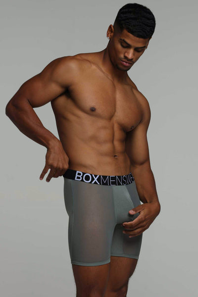 King Fit Mesh Panel - Transparent Crotch: Gun Metal Grey - boxmenswear - {{variant_title}}