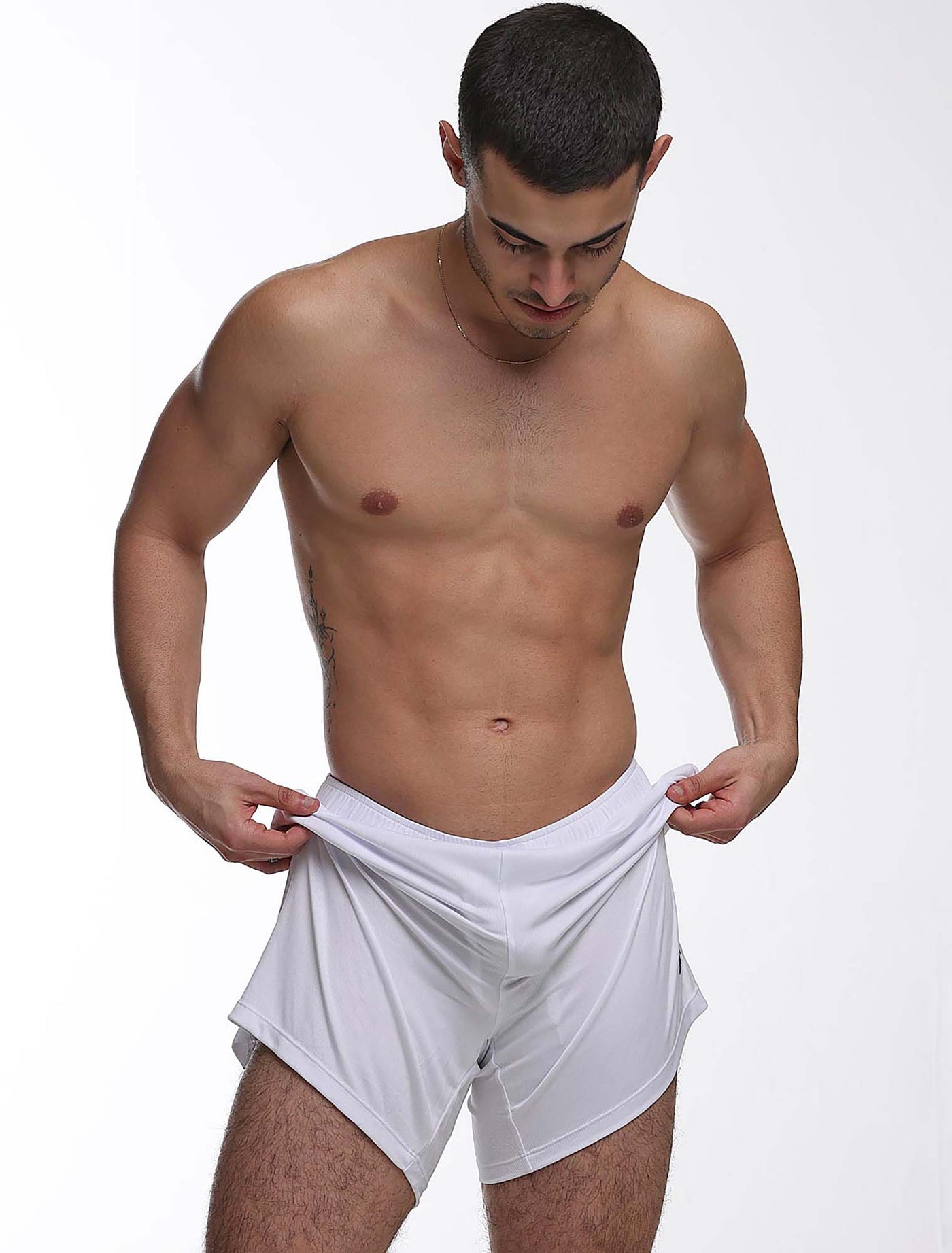 Mens Sports Shorts 2.0 - White - boxmenswear - {{variant_title}}