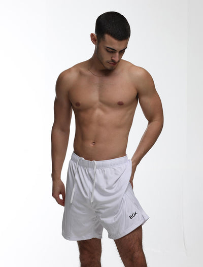 Mens Sports Shorts 2.0 - White - boxmenswear - {{variant_title}}