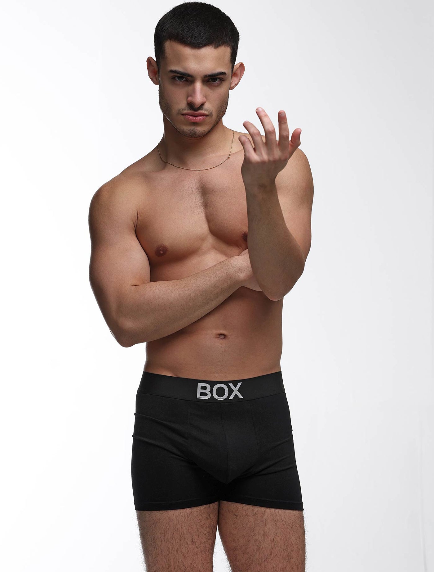 Metallic Modal Boxers - Black & Silver - boxmenswear - {{variant_title}}