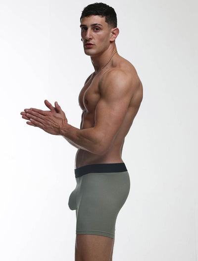 Mens Classic Ribbed Boxers - Green - boxmenswear - {{variant_title}}