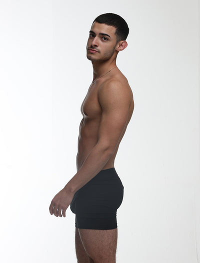 Mens Classic Ribbed Boxers - Black - boxmenswear - {{variant_title}}