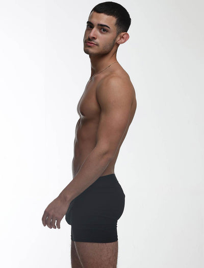 Mens Classic Ribbed Boxers - Black - boxmenswear - {{variant_title}}