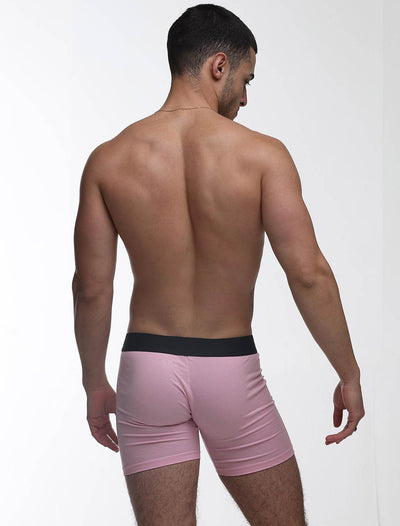 Mens Classic Ribbed Boxers - Pink - boxmenswear - {{variant_title}}