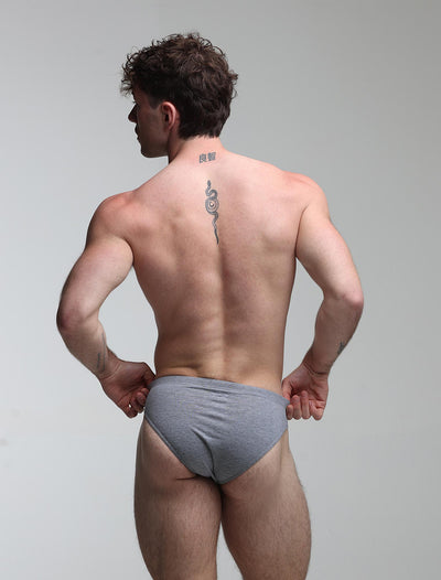 Minimal Briefs - Melange Grey - boxmenswear - {{variant_title}}