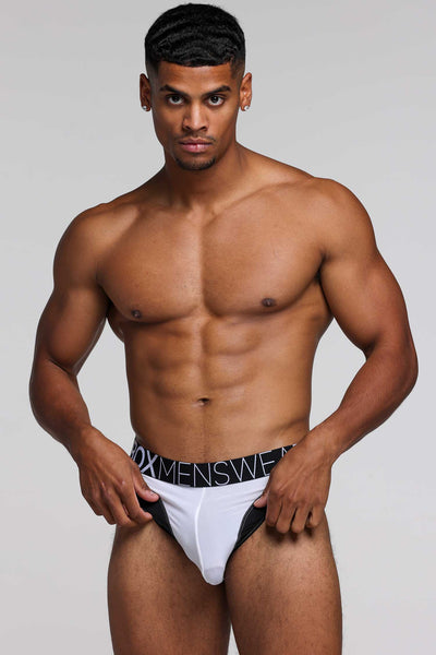 Prince Fit Briefs - White & Black - boxmenswear - {{variant_title}}