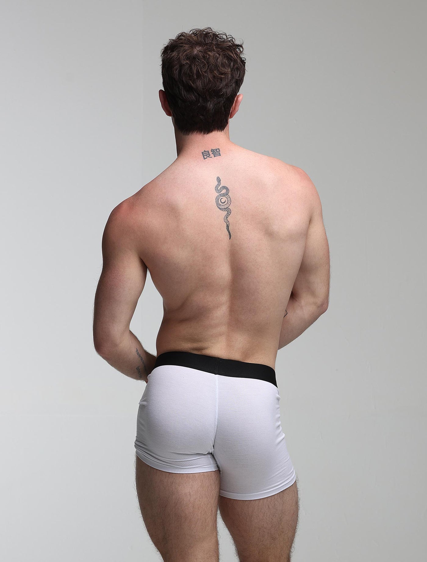 Mens Classic Ribbed Boxers - White - boxmenswear - {{variant_title}}