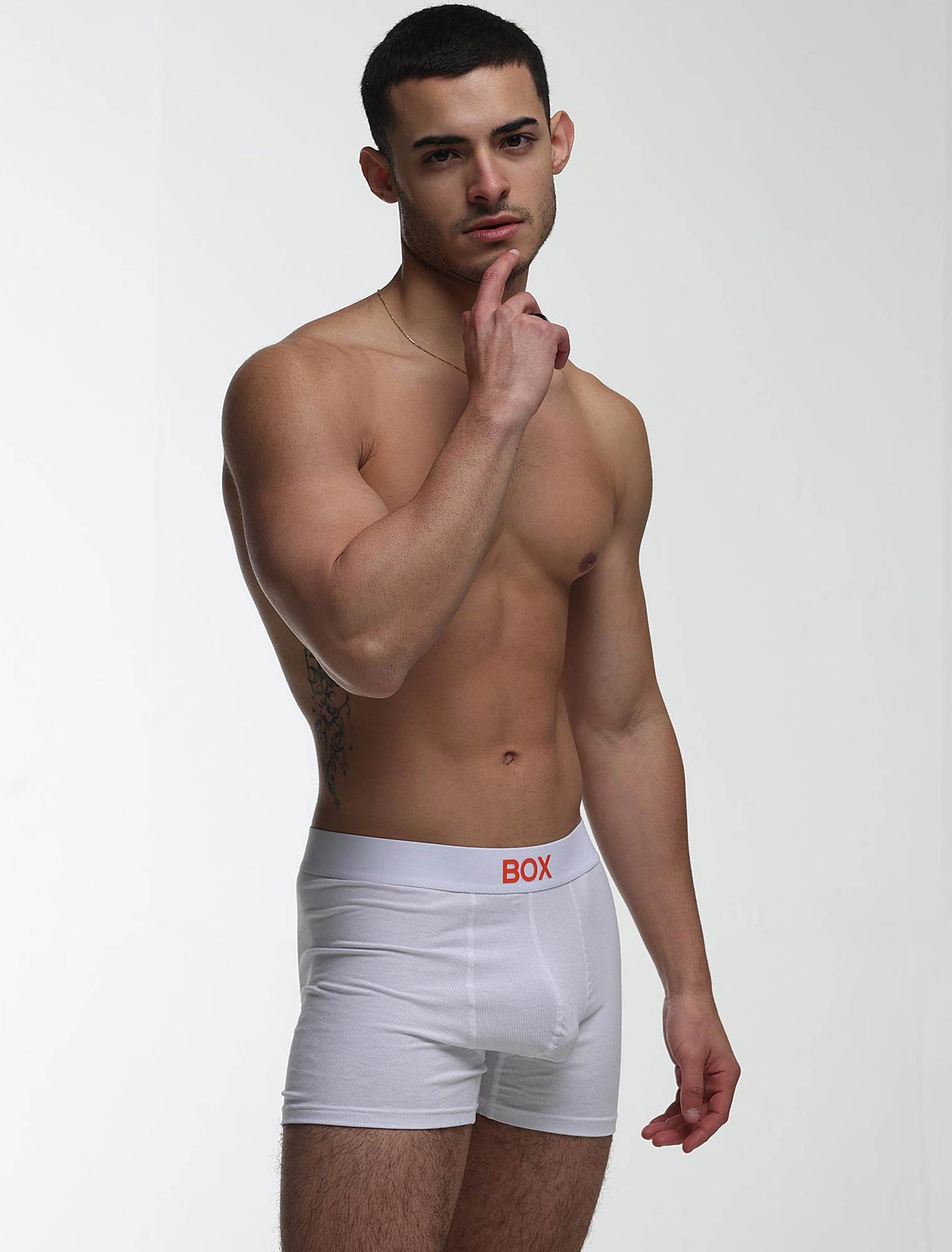 Colour Pop Boxers - White & Orange - boxmenswear - {{variant_title}}