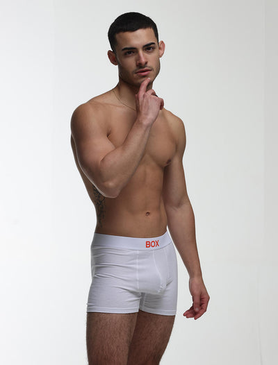 Colour Pop Boxers - White & Orange - boxmenswear - {{variant_title}}