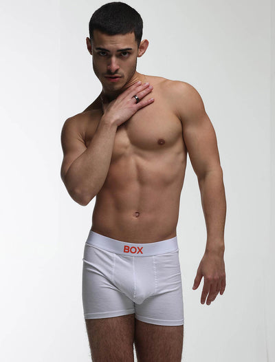 Colour Pop Boxers - White & Orange - boxmenswear - {{variant_title}}