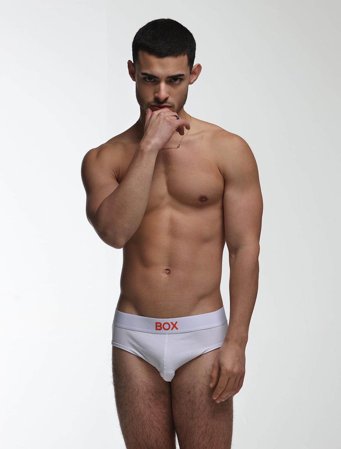 Colour Pop Briefs - White & Orange - boxmenswear - {{variant_title}}