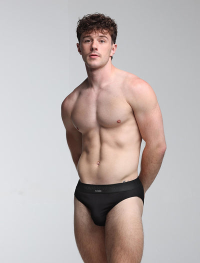 Mens Classic Ribbed Briefs - Black - boxmenswear - {{variant_title}}