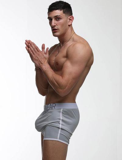 Mens Sports Loose Fit Boxers - Greyscale - boxmenswear - {{variant_title}}
