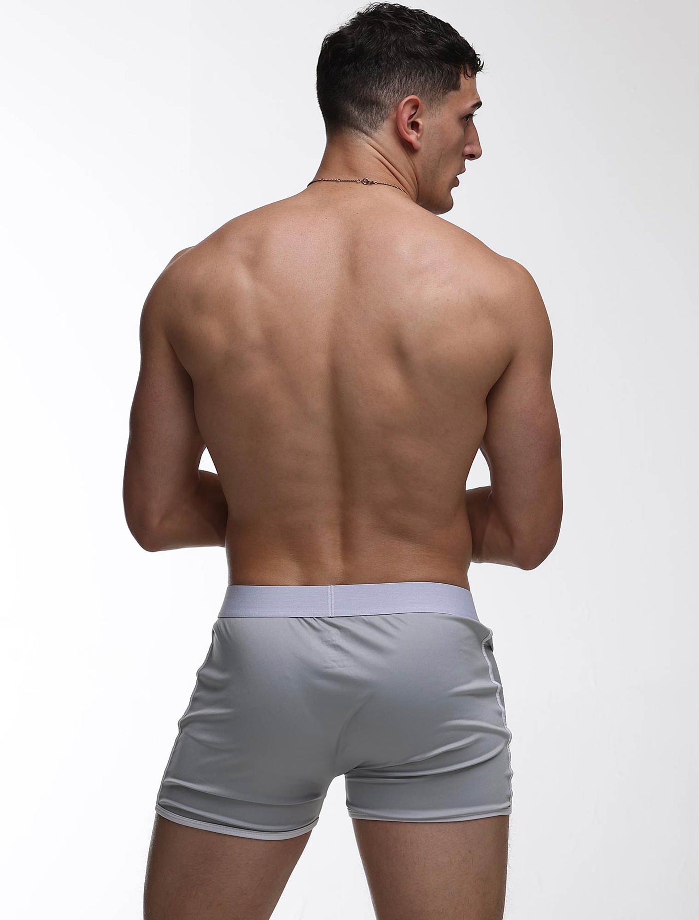 Mens Sports Loose Fit Boxers - Greyscale - boxmenswear - {{variant_title}}