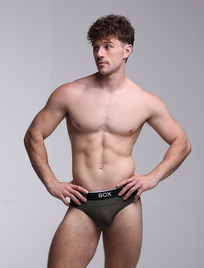 Box x Elliott: Elite Briefs - Chic Khaki - boxmenswear - {{variant_title}}