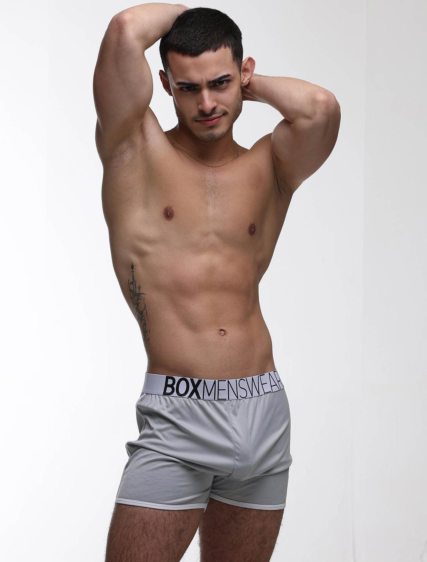 Mens Sports Loose Fit Boxers - Greyscale - boxmenswear - {{variant_title}}