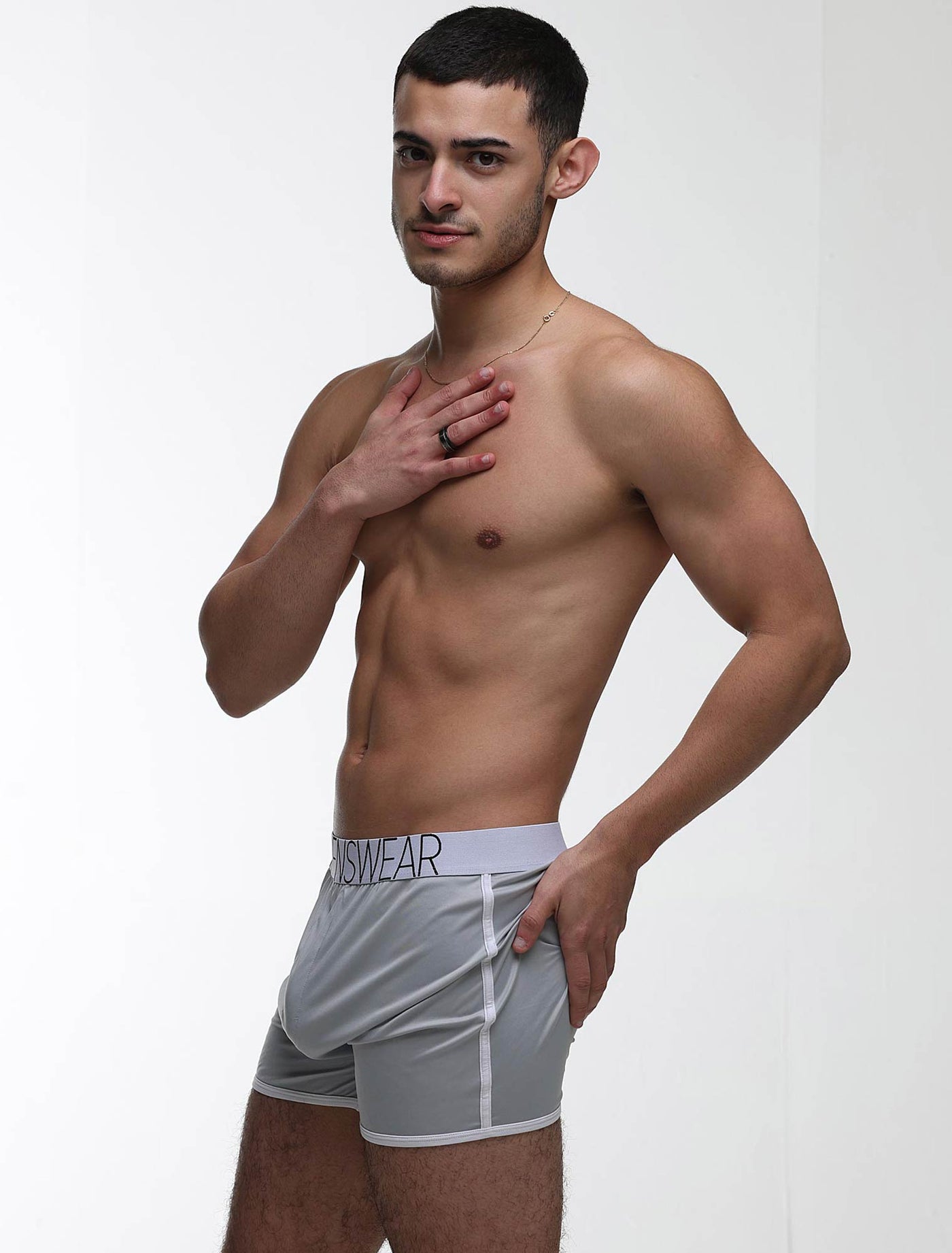 Mens Sports Loose Fit Boxers - Greyscale - boxmenswear - {{variant_title}}