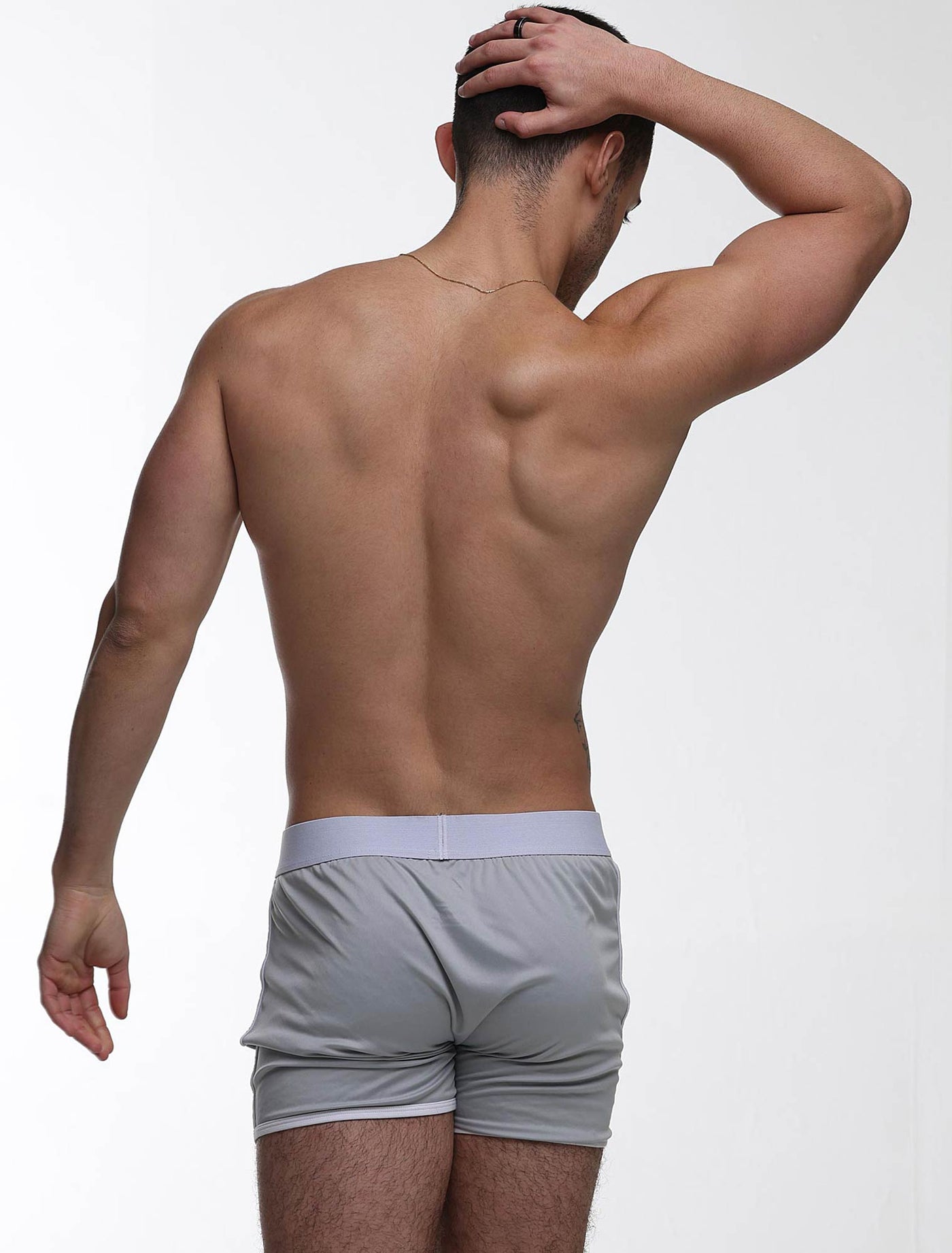 Mens Sports Loose Fit Boxers - Greyscale - boxmenswear - {{variant_title}}