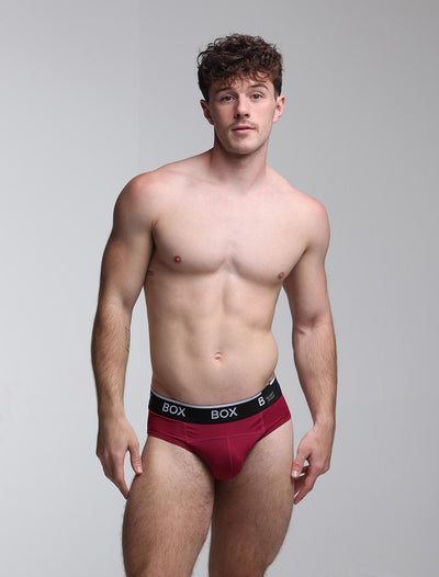 Box x Elliott: Elite Briefs - Rich Burgundy - boxmenswear - {{variant_title}}