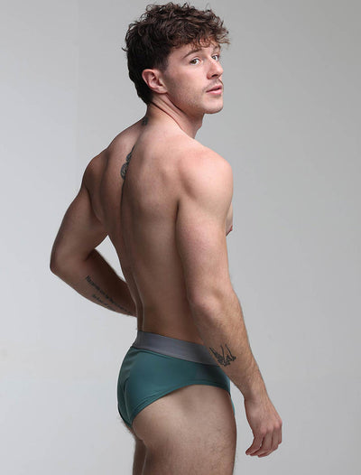 Mesh Panel Briefs - Riviera Teal - boxmenswear - {{variant_title}}