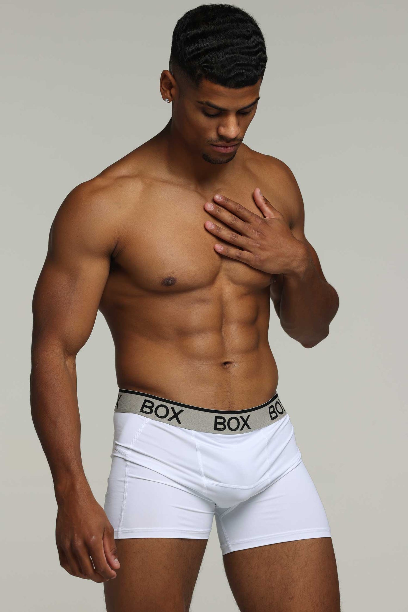 Mens Sports Boxers - Momentum White - boxmenswear - {{variant_title}}