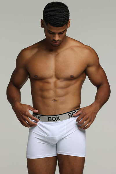 Mens Sports Boxers - Momentum White - boxmenswear - {{variant_title}}
