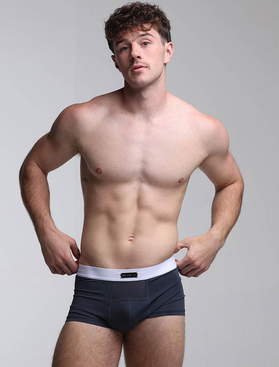 Mens Curved Mesh Boxers - Navy - boxmenswear - {{variant_title}}