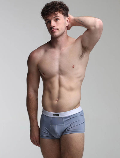 Mens Curved Mesh Boxers - Blue - boxmenswear - {{variant_title}}