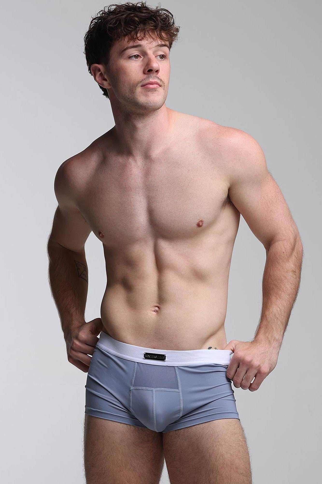 Mens Curved Mesh Boxers - Blue - boxmenswear - {{variant_title}}