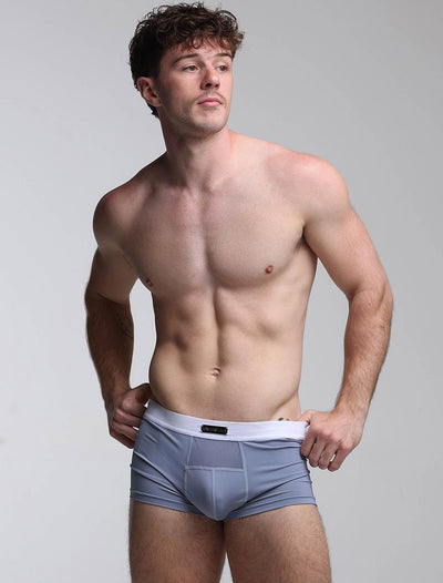 Mens Curved Mesh Boxers - Blue - boxmenswear - {{variant_title}}