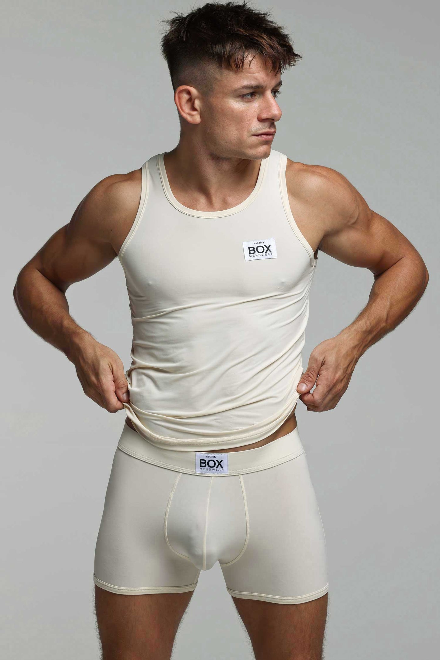 Tonal Boxer + Vest Set - Shade #1 - boxmenswear - {{variant_title}}