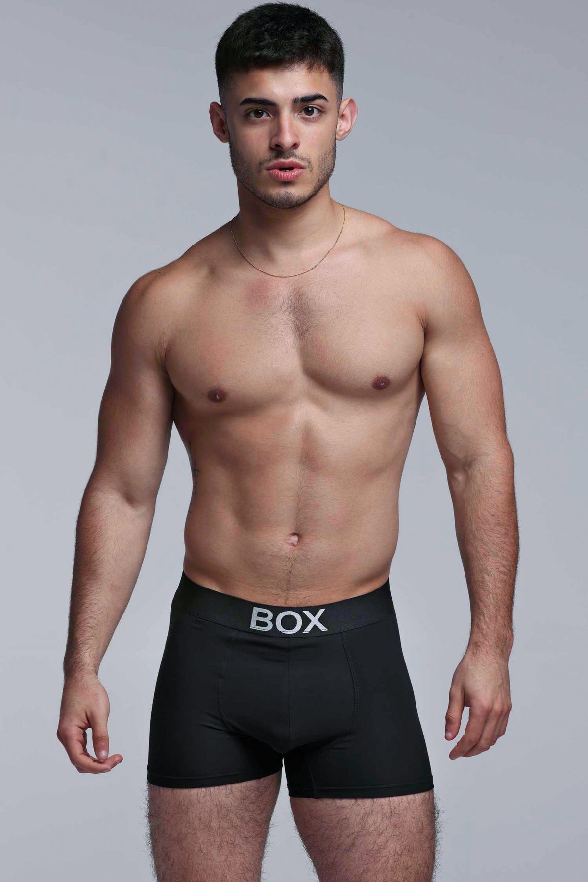 Boxers Made From Modal Metallic Modal Boxers - Black & Silver – boxmenswear