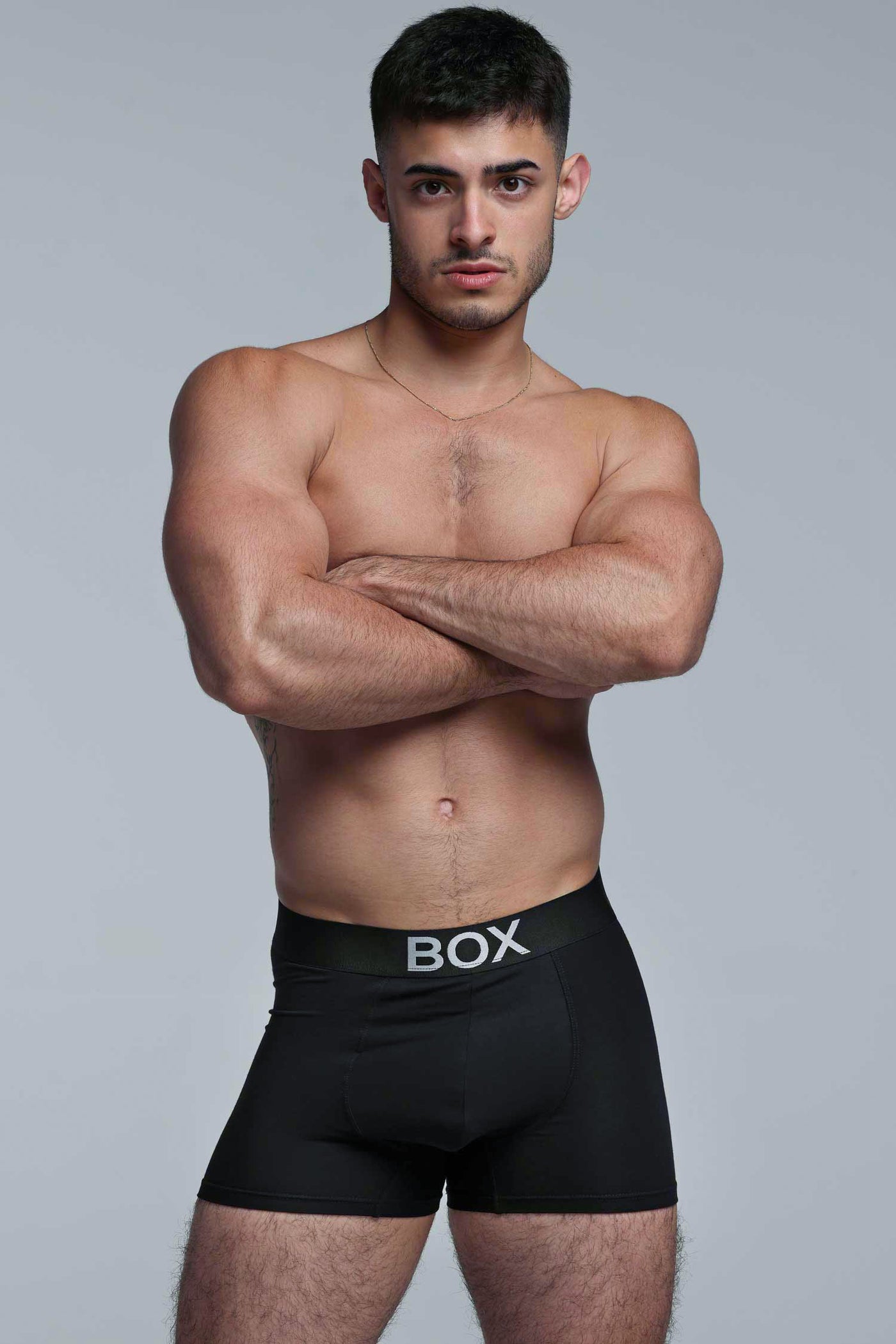 Metallic Modal Boxers - Black & Silver - boxmenswear - {{variant_title}}