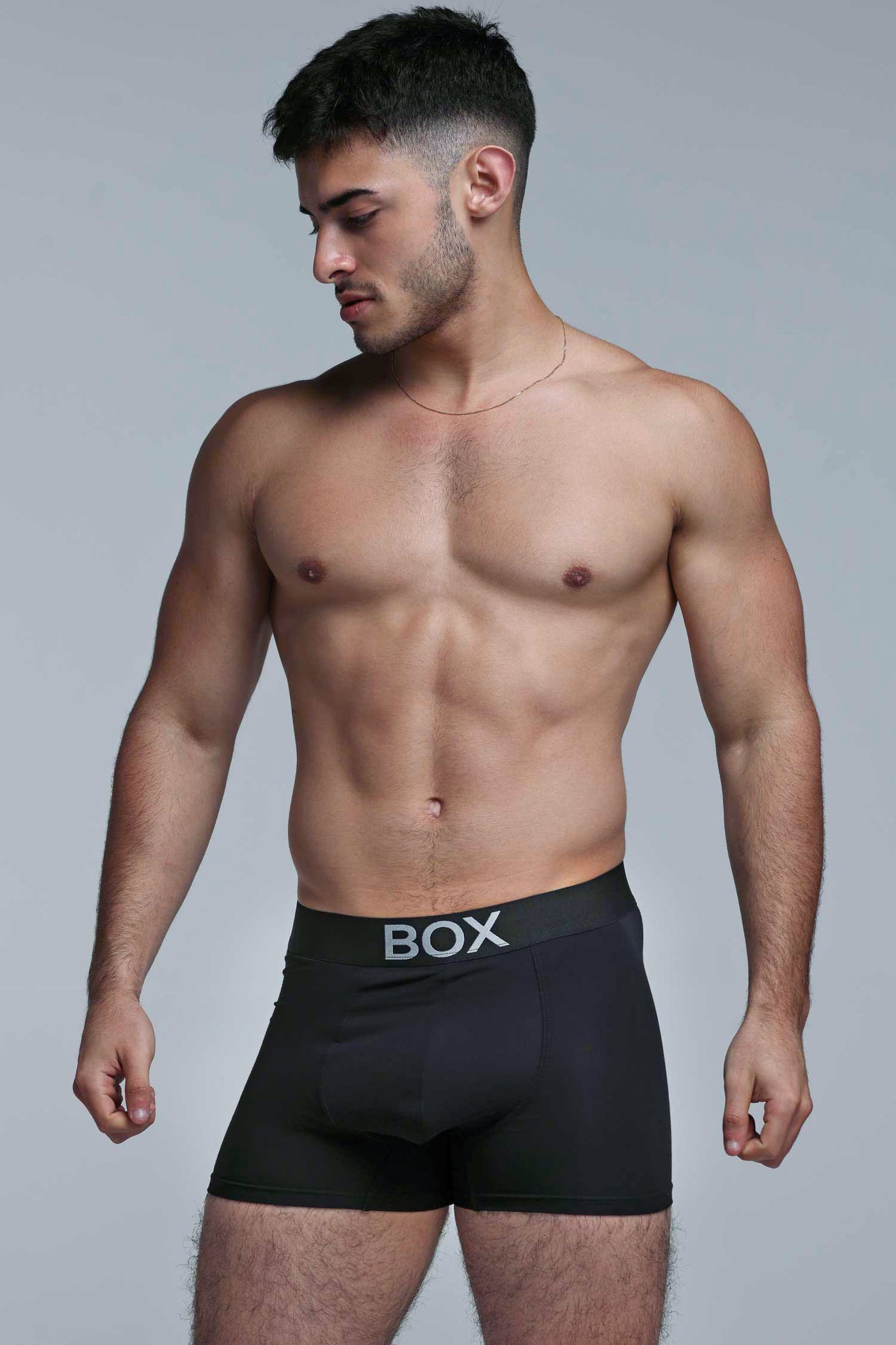 Metallic Modal Boxers - Black & Silver - boxmenswear - {{variant_title}}