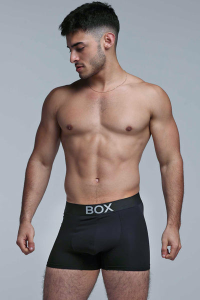 Metallic Modal Boxers - Black & Silver - boxmenswear - {{variant_title}}