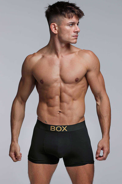 Metallic Modal Boxers - Black & Gold - boxmenswear - {{variant_title}}