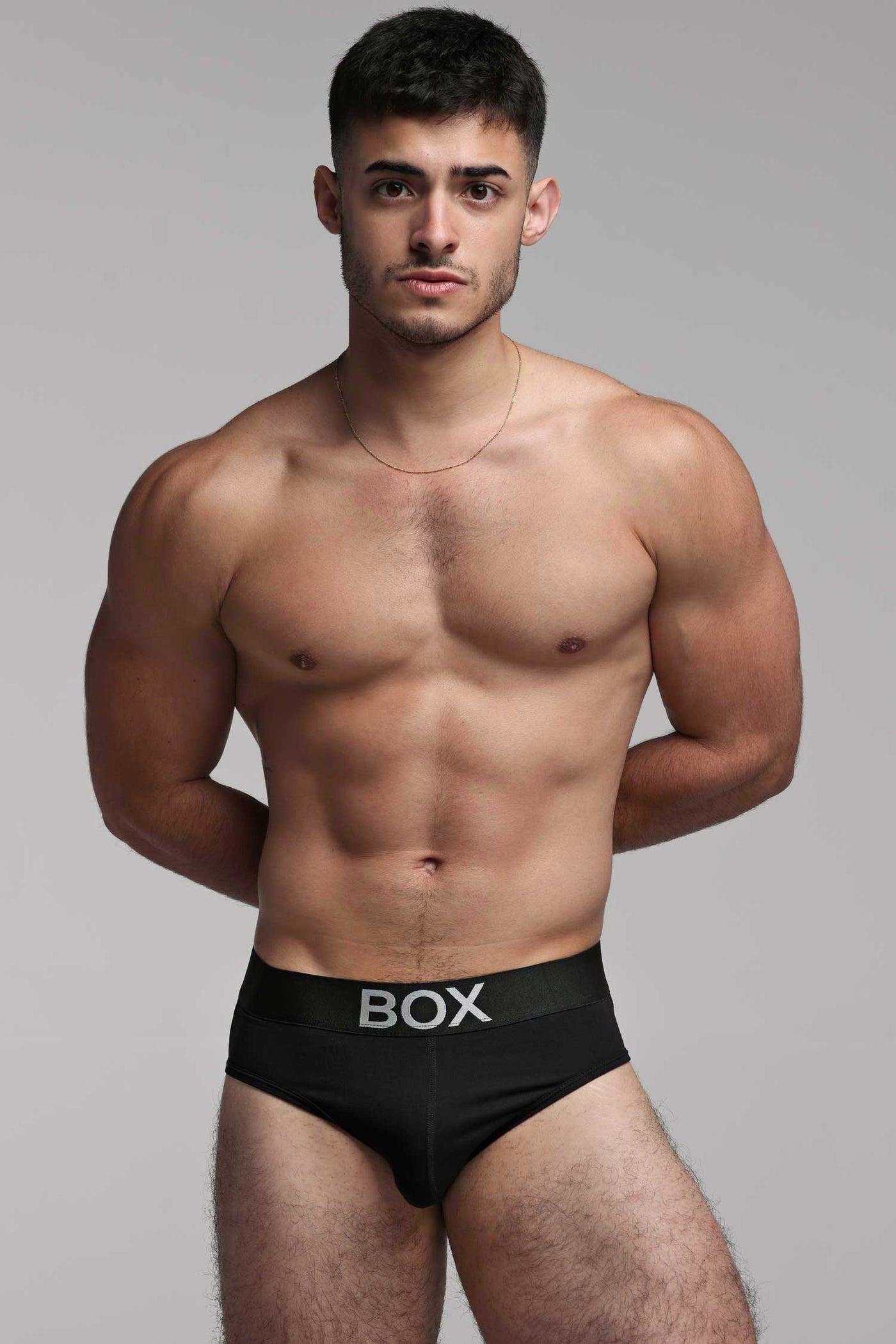 Metallic Modal Briefs - Black & Silver - boxmenswear - {{variant_title}}