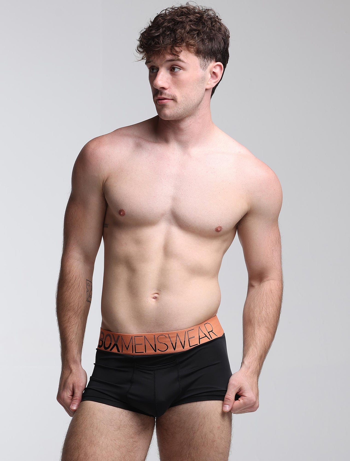 Mens Arched Keyhole Boxers - Inferno Noir - boxmenswear - {{variant_title}}