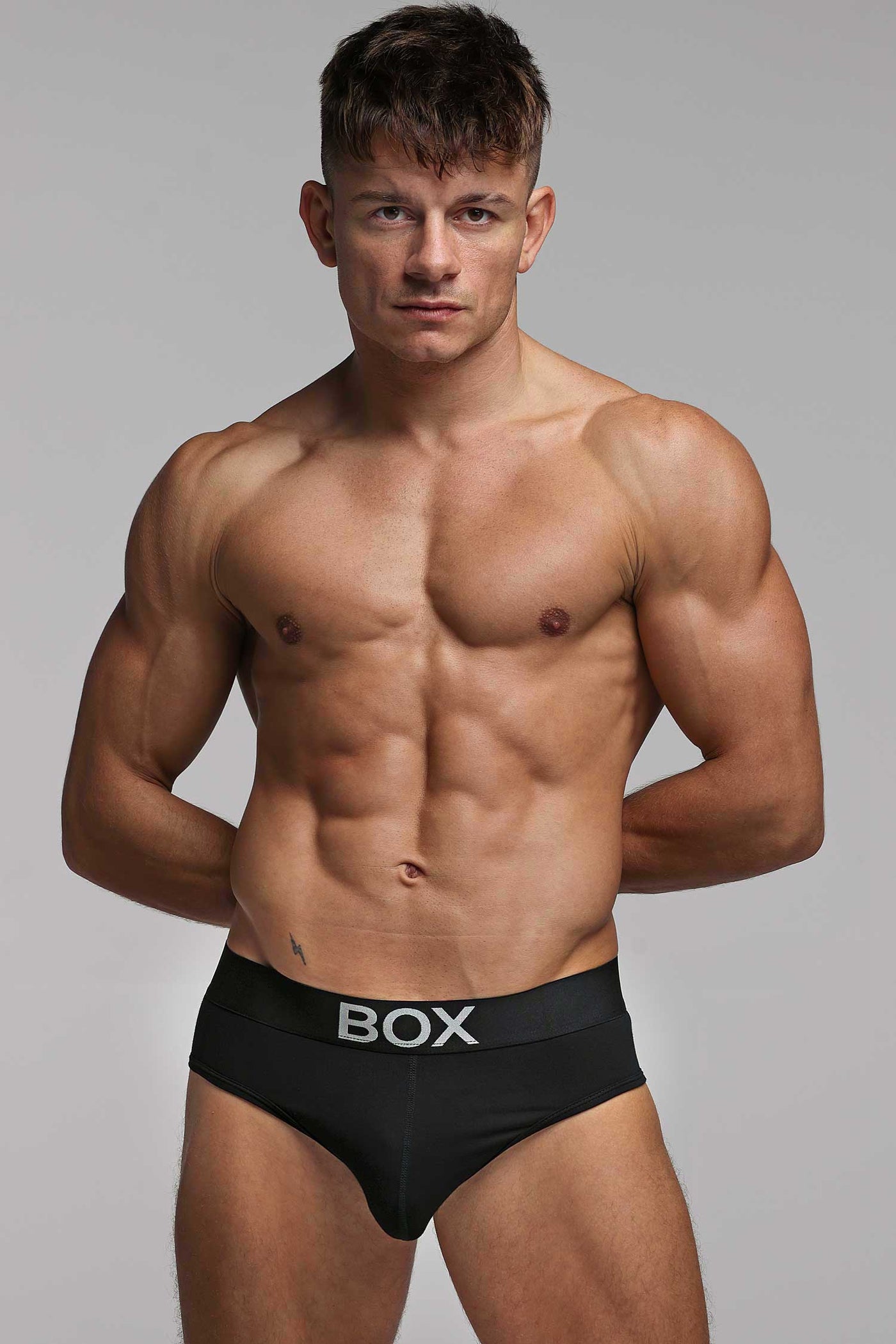 Metallic Modal Briefs - Black & Silver - boxmenswear - {{variant_title}}