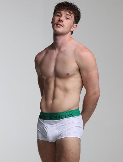 Mens Arched Keyhole Boxers - Enigma Green - boxmenswear - {{variant_title}}