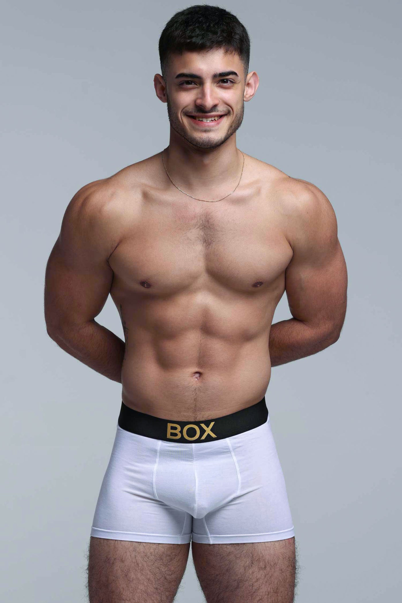 Metallic Modal Boxers - White & Gold - boxmenswear - {{variant_title}}