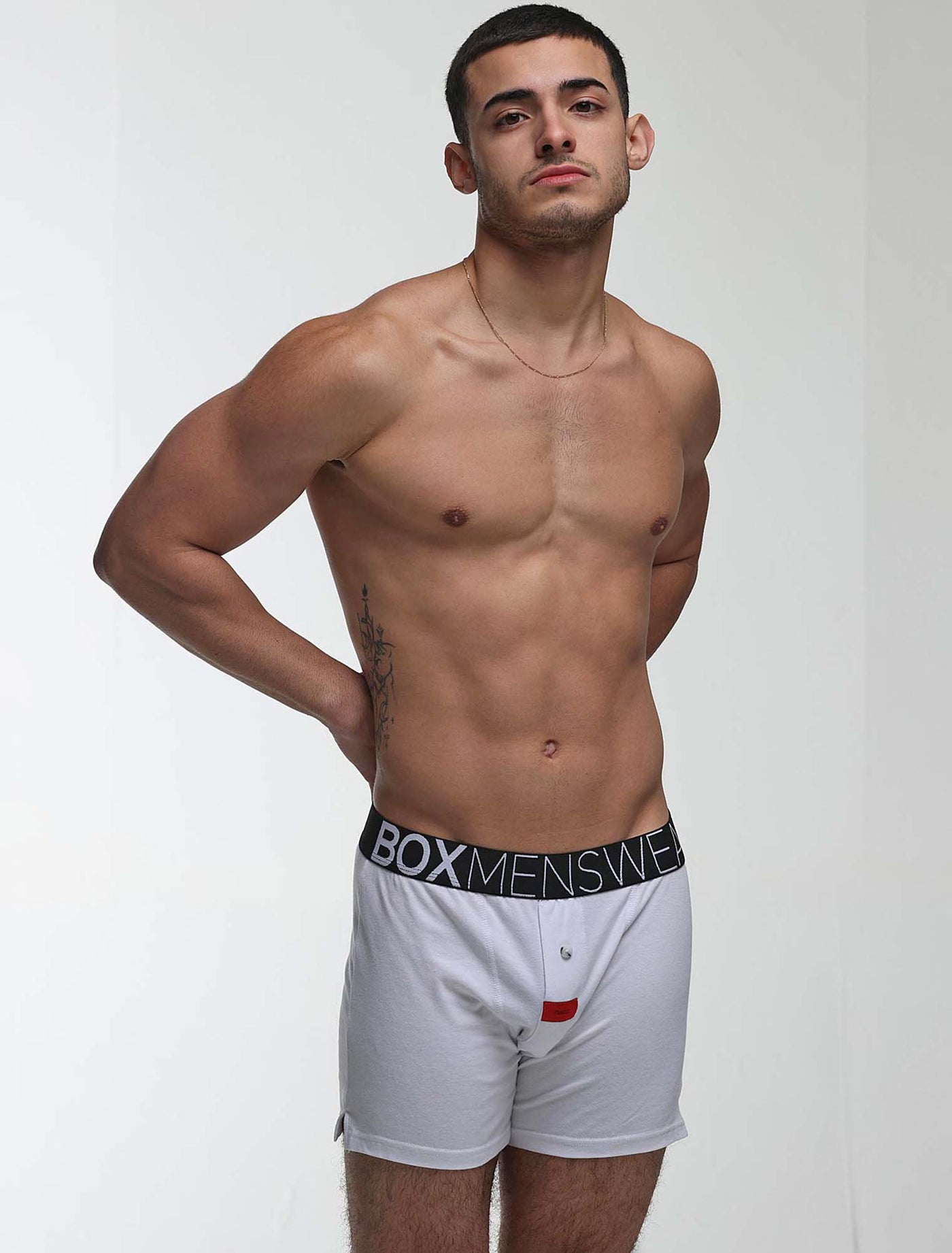 Button-up Boxers - Venus White - boxmenswear - {{variant_title}}