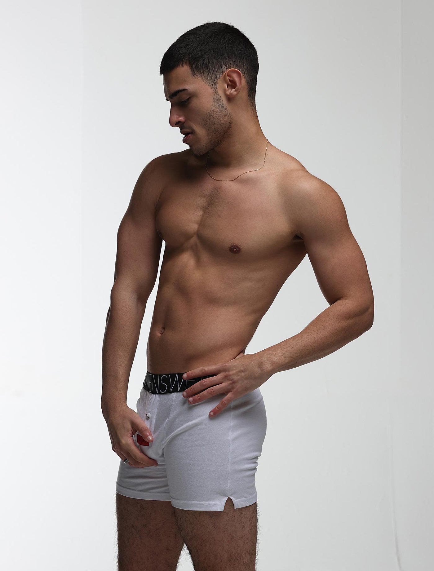 Button-up Boxers - Venus White - boxmenswear - {{variant_title}}