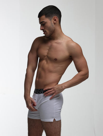 Button-up Boxers - Venus White - boxmenswear - {{variant_title}}