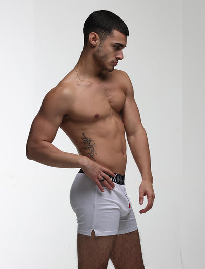 Button-up Boxers - Venus White - boxmenswear - {{variant_title}}
