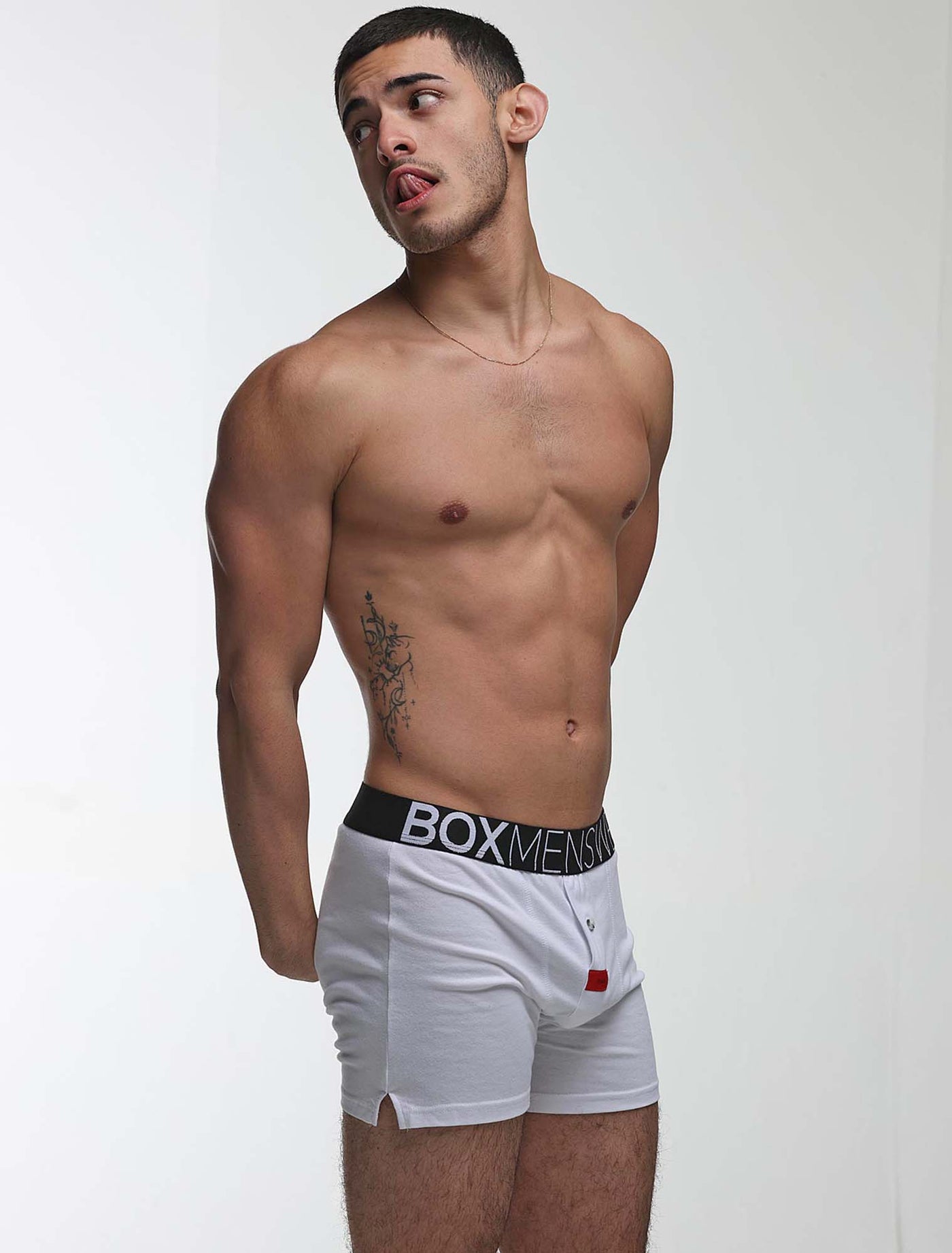 Button-up Boxers - Venus White - boxmenswear - {{variant_title}}