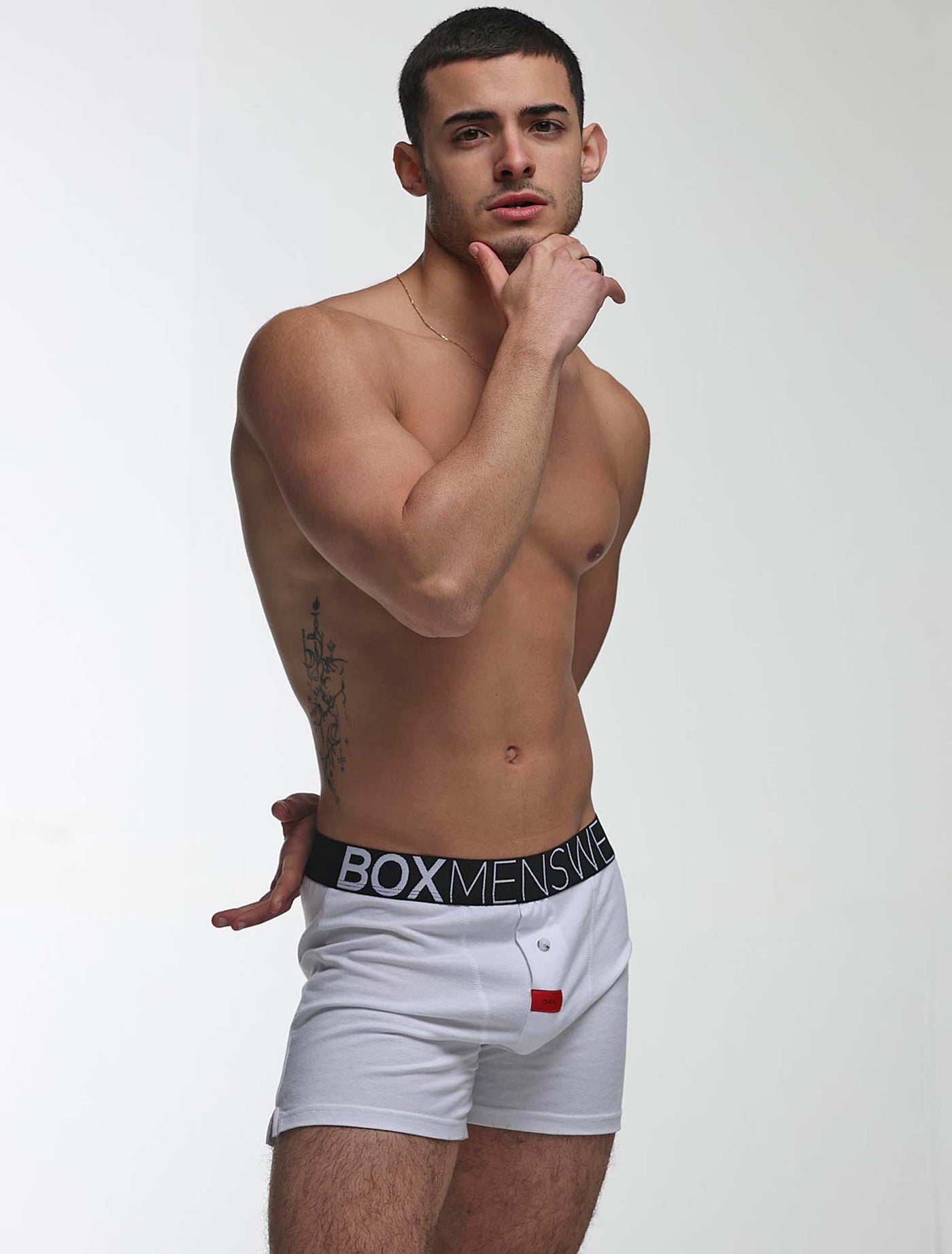 Button-up Boxers - Venus White - boxmenswear - {{variant_title}}